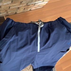 Urbane navy scrubs set